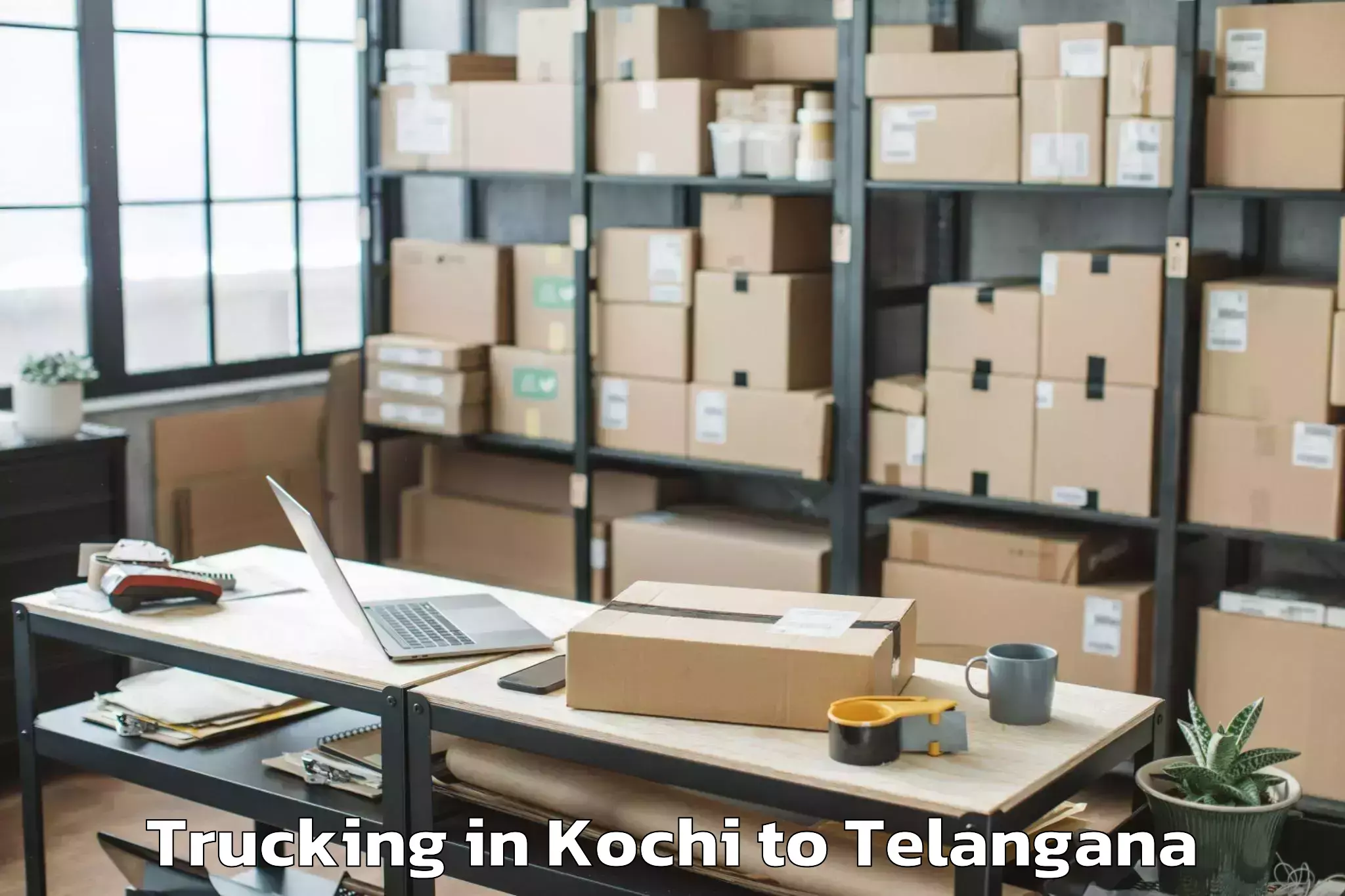 Book Kochi to Balkonda Trucking Online